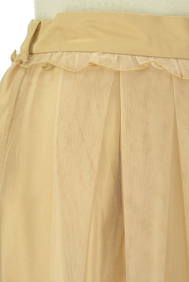 axes femme（アクシーズファム）の古着「ミモザ刺繍スカラップチュールスカート（ロングスカート・マキシスカート）」大画像４へ