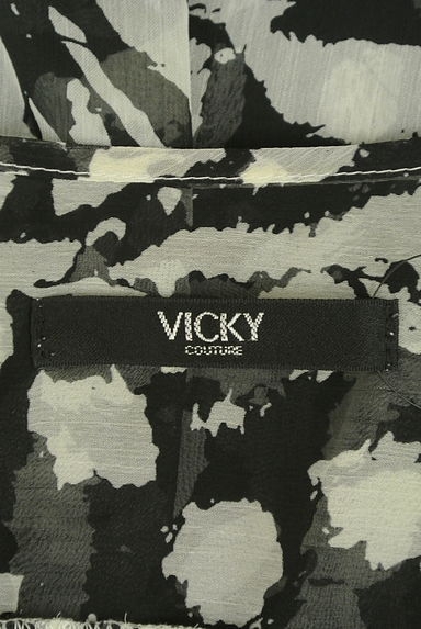 VICKY（ビッキー）の古着「総柄シースルーゆるドルマンブラウス（ブラウス）」大画像６へ