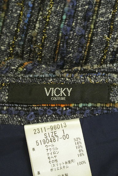 VICKY（ビッキー）の古着「ラメツイードミニタイトスカート（ミニスカート）」大画像６へ