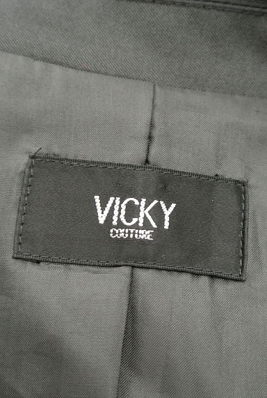 VICKY（ビッキー）の古着「ショート丈袖ストライプジャケット（ジャケット）」大画像６へ