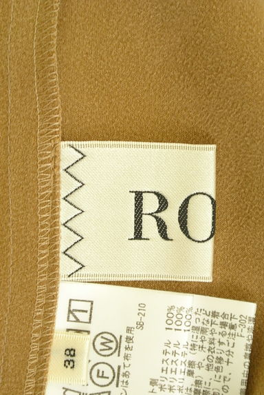 ROPE（ロペ）の古着「ミモレ丈無地スウェード×花柄リバーシブルスカート（ロングスカート・マキシスカート）」大画像６へ