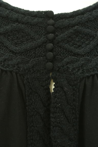 BEAMS Women's（ビームス　ウーマン）の古着「ヨークケーブル編み切替カーディガン（カーディガン・ボレロ）」大画像４へ