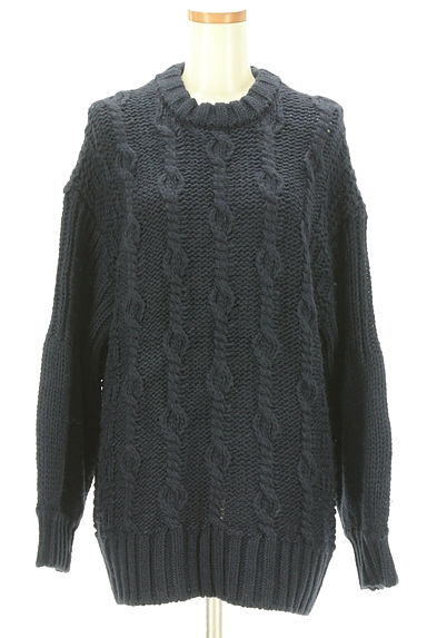 JEANASiS（ジーナシス）の古着「デザインケーブル編みゆったりセーター（セーター）」大画像１へ