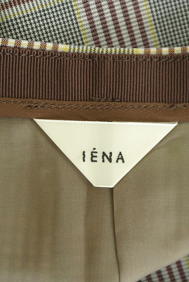IENA（イエナ）の古着「麻混グレンチェック柄ロングスカート（ロングスカート・マキシスカート）」大画像６へ