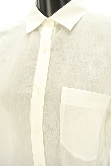 UNTITLED（アンタイトル）の古着「シルク混コットン白シャツ（カジュアルシャツ）」大画像４へ