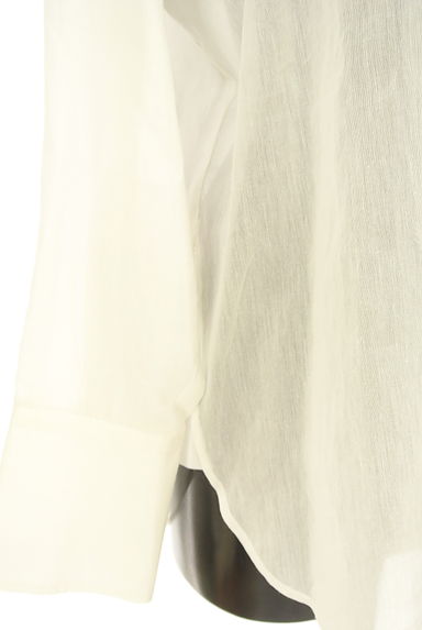 UNTITLED（アンタイトル）の古着「シルク混コットン白シャツ（カジュアルシャツ）」大画像５へ