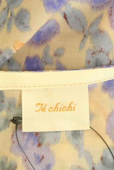 Te chichi（テチチ）の古着「膝上丈花柄フレンチスリーブワンピ（ワンピース・チュニック）」大画像６へ