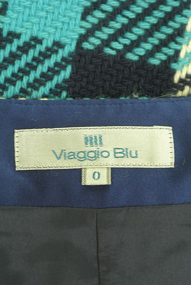 Viaggio Blu（ビアッジョブルー）の古着「チェック柄ウールミニタイトスカート（ミニスカート）」大画像６へ