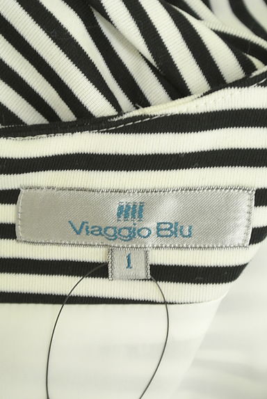 Viaggio Blu（ビアッジョブルー）の古着「膝丈ボーダー×ストライプワンピース（ワンピース・チュニック）」大画像６へ