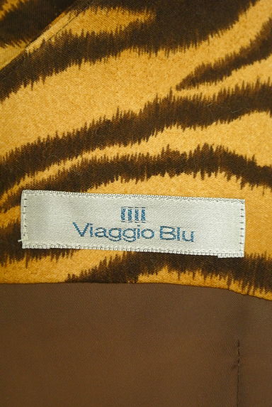 Viaggio Blu（ビアッジョブルー）の古着「トラ柄タイトミニワンピース（ワンピース・チュニック）」大画像６へ