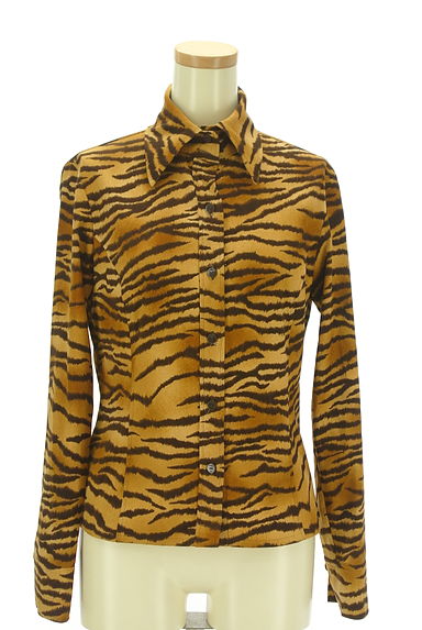 Viaggio Blu（ビアッジョブルー）の古着「トラ柄スウェードシャツ（カジュアルシャツ）」大画像１へ