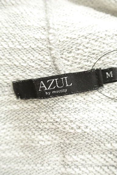 AZUL by moussy（アズールバイマウジー）の古着「ジップアップワイドパーカー（スウェット・パーカー）」大画像６へ