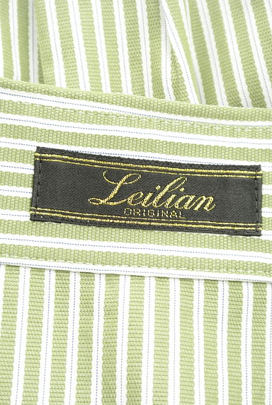 LEILIAN（レリアン）の古着「ストライプベーシックシャツ（ブラウス）」大画像６へ