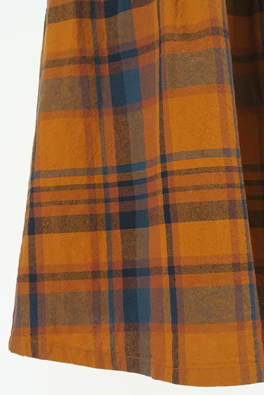 SM2（サマンサモスモス）の古着「ウエスト襟風チェックミモレスカート（ロングスカート・マキシスカート）」大画像５へ