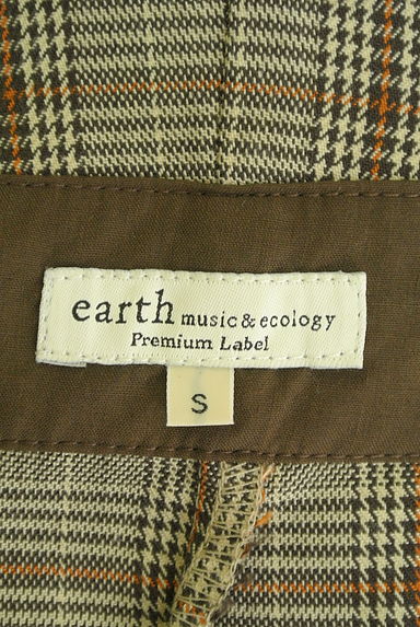 earth music&ecology（アースミュージック＆エコロジー）の古着「ハイウエストチェックワイドパンツ（パンツ）」大画像６へ