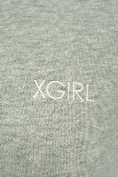 X-girl（エックスガール）の古着「バックオープンロゴ刺繍トップス（カットソー・プルオーバー）」大画像４へ