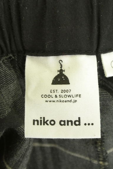 niko and...（ニコ アンド）の古着「チェック柄起毛ワイドパンツ（パンツ）」大画像６へ