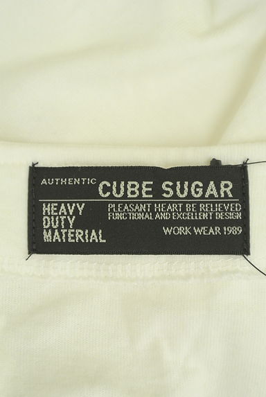 CUBE SUGAR（キューブシュガー）の古着「ヘンリーネックステッチTシャツ（カットソー・プルオーバー）」大画像６へ