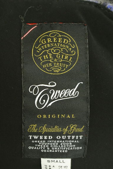 GREED INTERNATIONAL（グリードインターナショナル）の古着「モヘヤ混チェック柄ニットプルオーバー（ニット）」大画像６へ