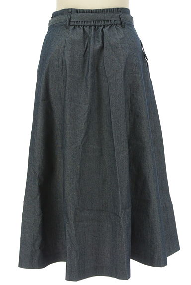 anySiS（エニィスィス）の古着「ベルト付きミモレ丈シャンブレースカート（ロングスカート・マキシスカート）」大画像２へ