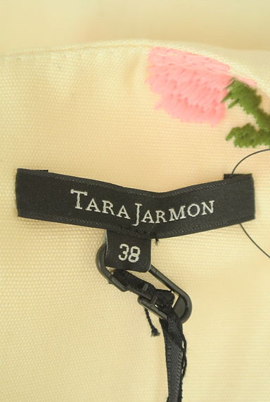 TARA JARMON（タラジャーモン）の古着「レトロお花刺繍ショートカットソー（カットソー・プルオーバー）」大画像６へ