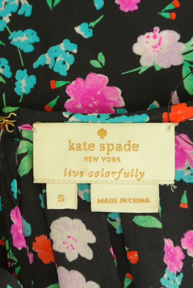 kate spade new york（ケイトスペード ニューヨーク）の古着「アソート花柄シルクフリルブラウス（カットソー・プルオーバー）」大画像６へ