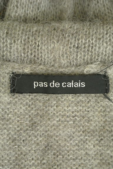 Pas de calais（パドカレ）の古着「アルパカ混衿付きニットカーディガン（カーディガン・ボレロ）」大画像６へ