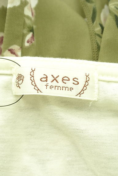 axes femme（アクシーズファム）の古着「花柄バックリボン切替ロングワンピース（ワンピース・チュニック）」大画像６へ