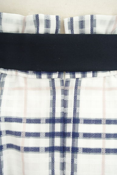 LAISSE PASSE（レッセパッセ）の古着「ラメチェック柄ひざ下タックフレアスカート（スカート）」大画像４へ