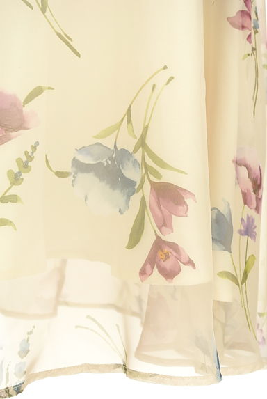 LAISSE PASSE（レッセパッセ）の古着「揺らめくシアー花柄フレアロングスカート（ロングスカート・マキシスカート）」大画像５へ