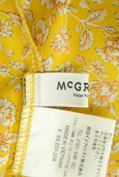 McGREGOR（マックレガー）の古着「衿リボン花柄シフォンカットソー（カットソー・プルオーバー）」大画像６へ