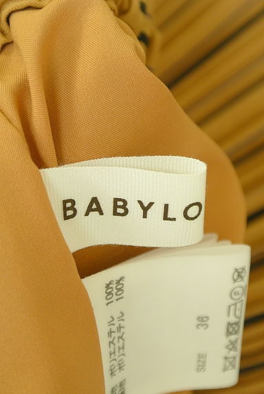 BABYLONE（バビロン）の古着「ストライプ消しプリーツロングスカート（ロングスカート・マキシスカート）」大画像６へ
