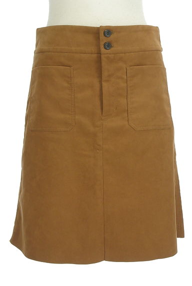 TOMORROWLAND（トゥモローランド）の古着「エコスエード台形ひざ上丈スカート（ミニスカート）」大画像１へ