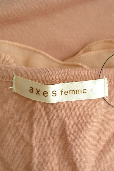 axes femme（アクシーズファム）の古着「お花シフォン飾りの７分袖カットソー（カットソー・プルオーバー）」大画像６へ