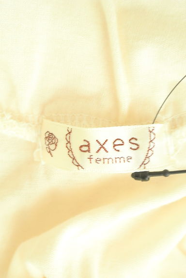 axes femme（アクシーズファム）の古着「ふわふわファー切替ハイネックカットソー（カットソー・プルオーバー）」大画像６へ