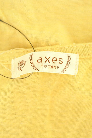 axes femme（アクシーズファム）の古着「くしゅギャザー７分袖ラメ襟カットソー（カットソー・プルオーバー）」大画像６へ