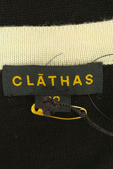 CLATHAS（クレイサス）の古着「モノトーンロゴ配色クルーネックニット（ニット）」大画像６へ