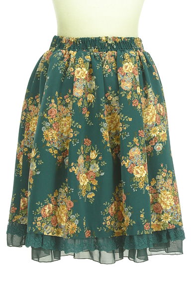 axes femme（アクシーズファム）の古着「クラシカルアソート花柄フレアスカート（スカート）」大画像２へ