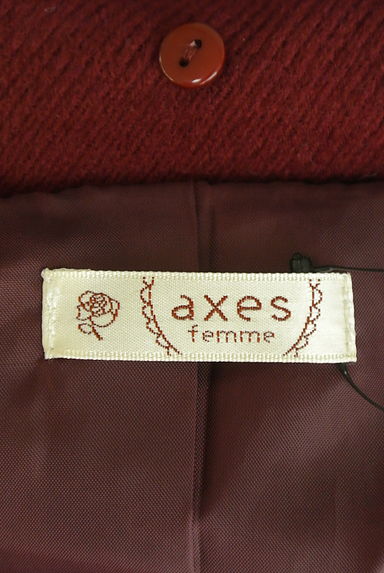 axes femme（アクシーズファム）の古着「ファー襟付タック切替ミドルコート（コート）」大画像６へ
