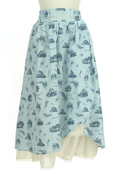 axes femme（アクシーズファム）の古着「アソート柄裾シフォンロングスカート（ロングスカート・マキシスカート）」大画像１へ