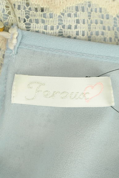 Feroux（フェルゥ）の古着「スカラップ編み切替ひざ上フレアワンピ（ワンピース・チュニック）」大画像６へ
