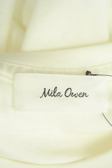 Mila Owen（ミラオーウェン）の古着「カスミソウロゴプリント６分袖オーバーＴ（Ｔシャツ）」大画像６へ