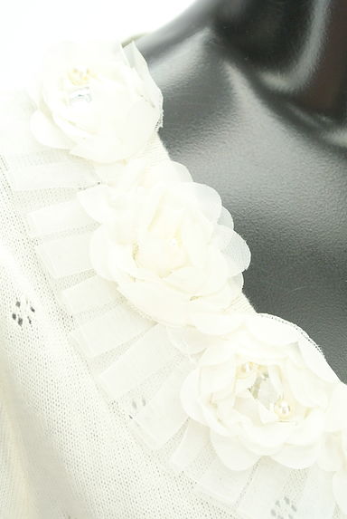 axes femme（アクシーズファム）の古着「お花飾りのキラキラカーディガン（カーディガン・ボレロ）」大画像５へ