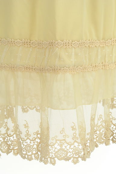 axes femme（アクシーズファム）の古着「裾刺繍チュール切替ペチスカート（スカート）」大画像５へ