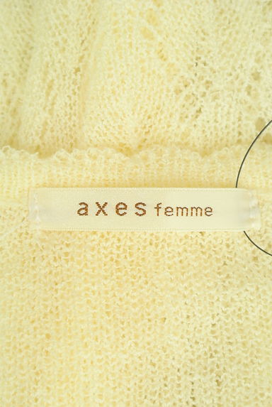 axes femme（アクシーズファム）の古着「透かし編みフレアカーディガン（カーディガン・ボレロ）」大画像６へ