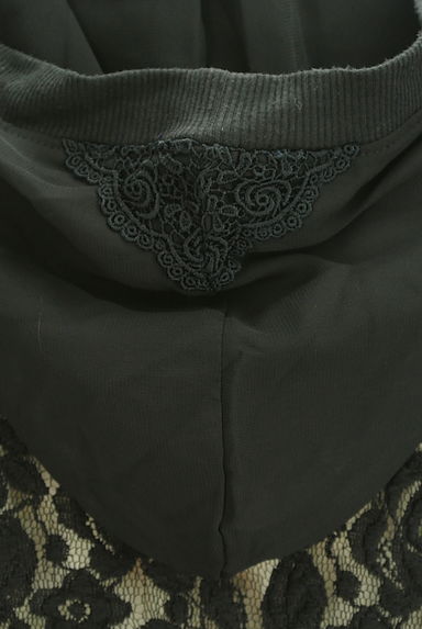 axes femme（アクシーズファム）の古着「透かし編みレースアップ５分袖フーディ（カットソー・プルオーバー）」大画像５へ