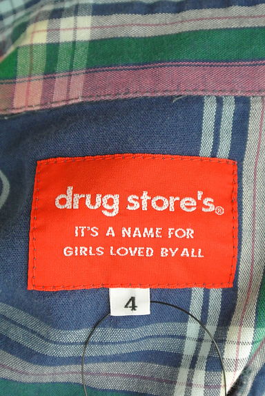 drug store's（ドラッグストアーズ）の古着「インディアン刺繍マルチチェックシャツ（カジュアルシャツ）」大画像６へ
