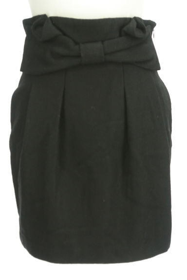 MURUA（ムルーア）の古着「ビッグリボンウールタイトミニスカート（ミニスカート）」大画像１へ