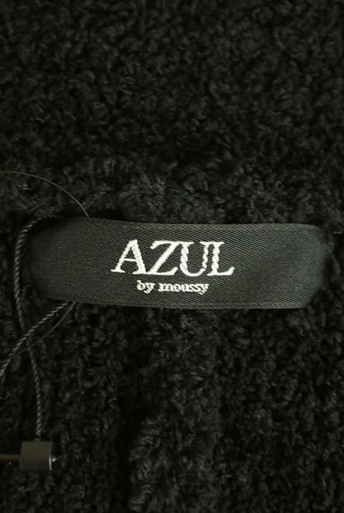 AZUL by moussy（アズールバイマウジー）の古着「ウエストリボンふわモコワイドニットカーデ（カーディガン・ボレロ）」大画像６へ