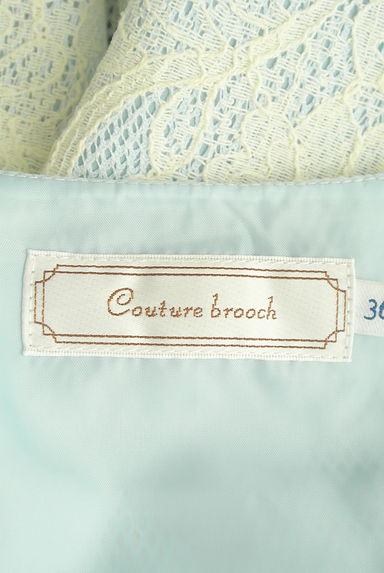 Couture Brooch（クチュールブローチ）の古着「メッシュ＋花柄レース膝上ワンピース（ワンピース・チュニック）」大画像６へ